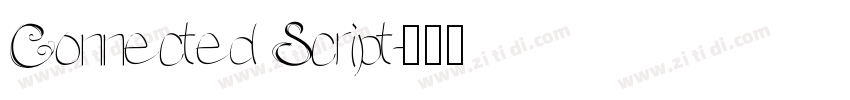 Connected Script字体转换 Connected Script字体转换